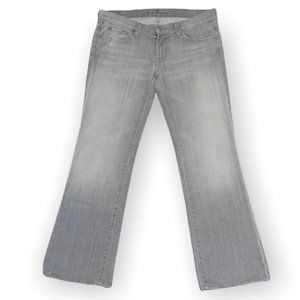 7 For All Mankind Women's Boot Cut Jeans - Light Gray